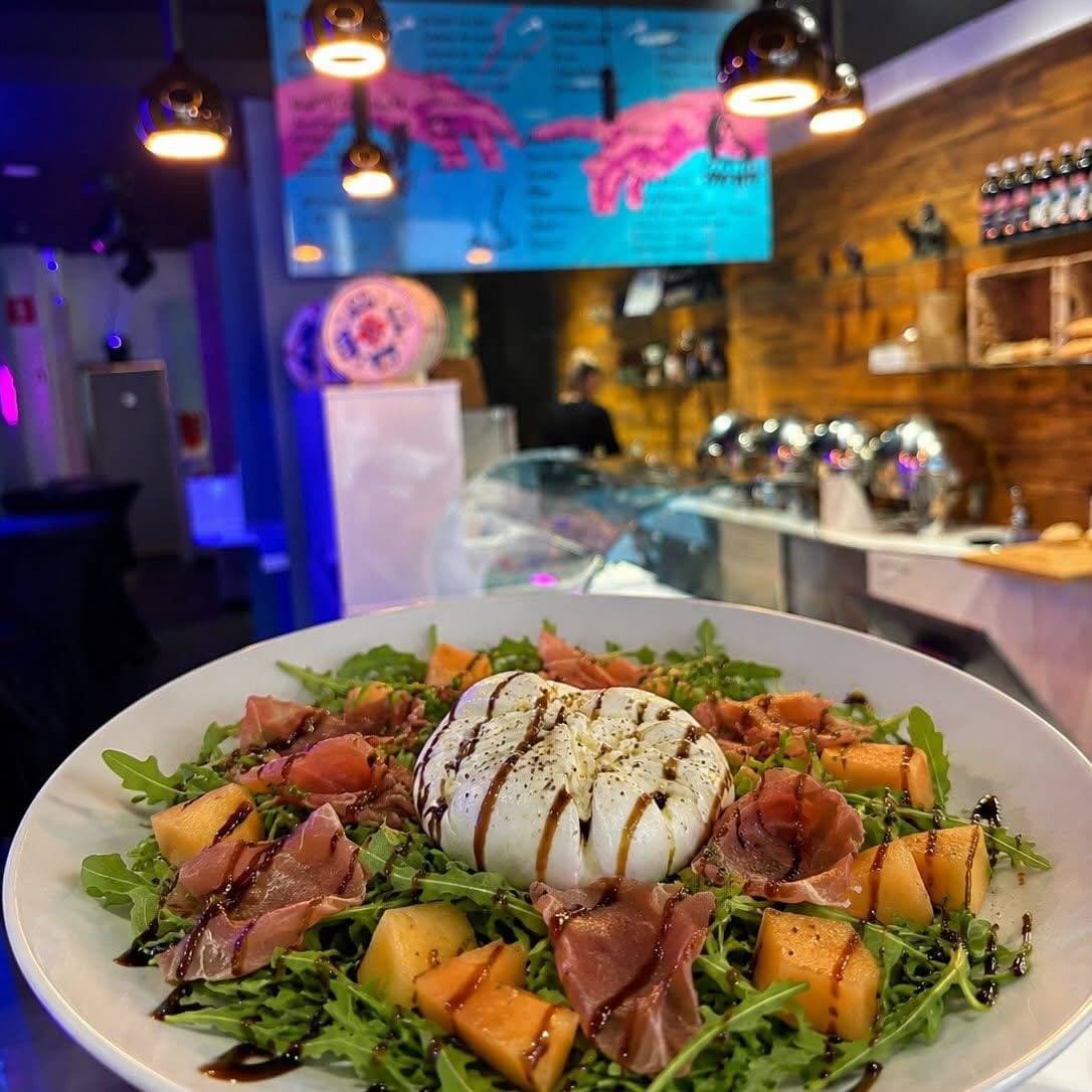 Salade melon, Parme & burrata