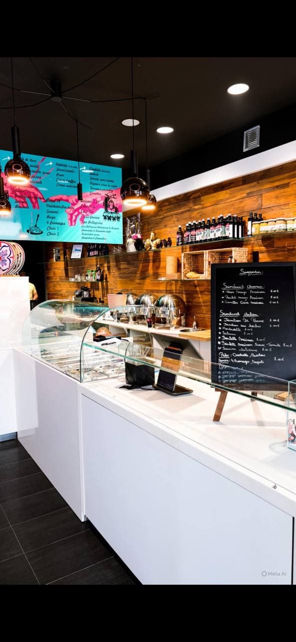 Le comptoir de Minchia Pe, Rue de Nimy à Mons